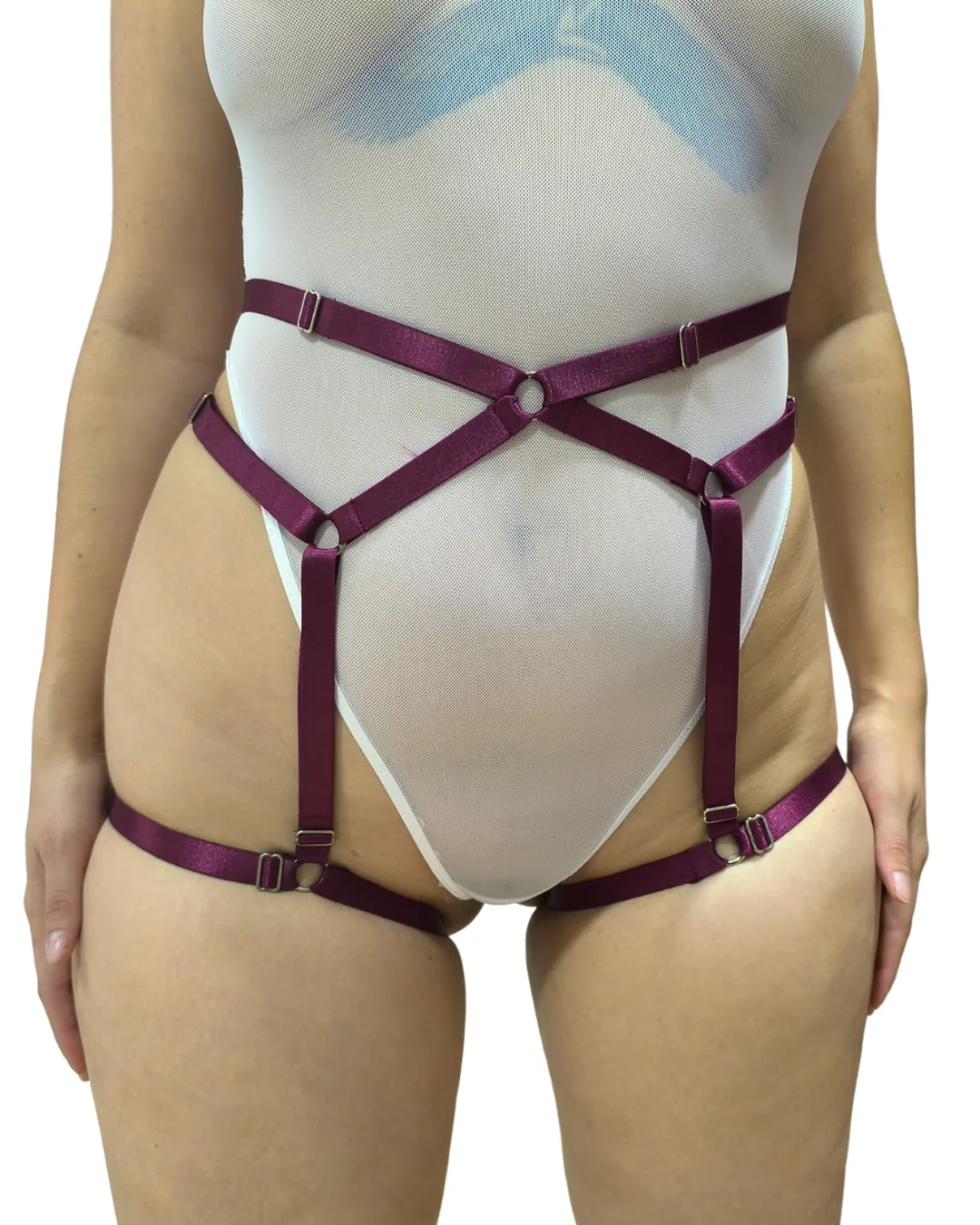 Arnés de cintura y piernas con tiras ajustables