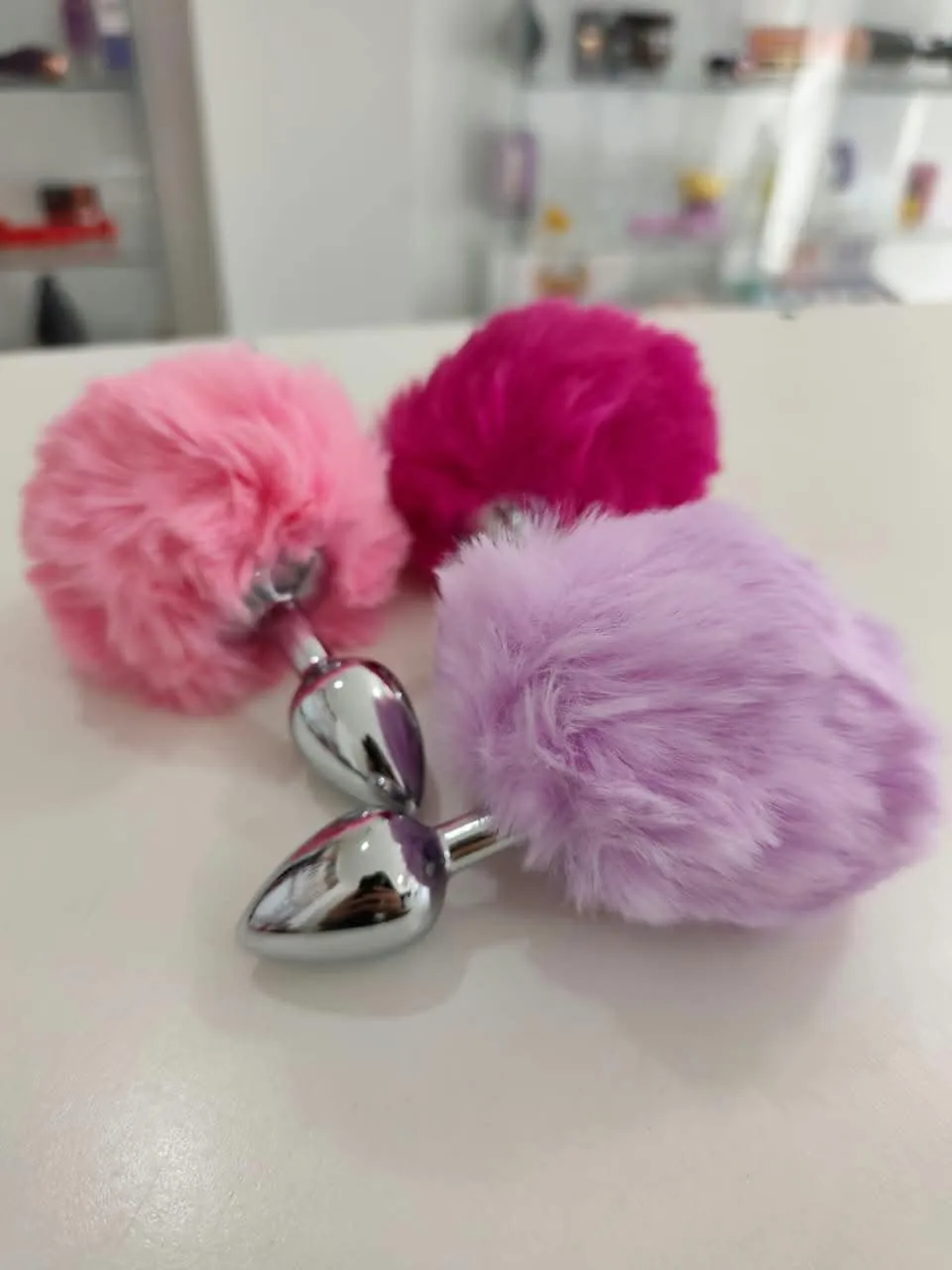 Plug Pompon Metal (S) Talle S (chico)
