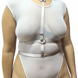 Arnés de torso azul con doble banda