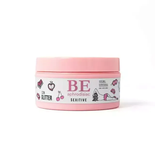 Crema corporal Sexitive Be Aphrodisiac con glitter