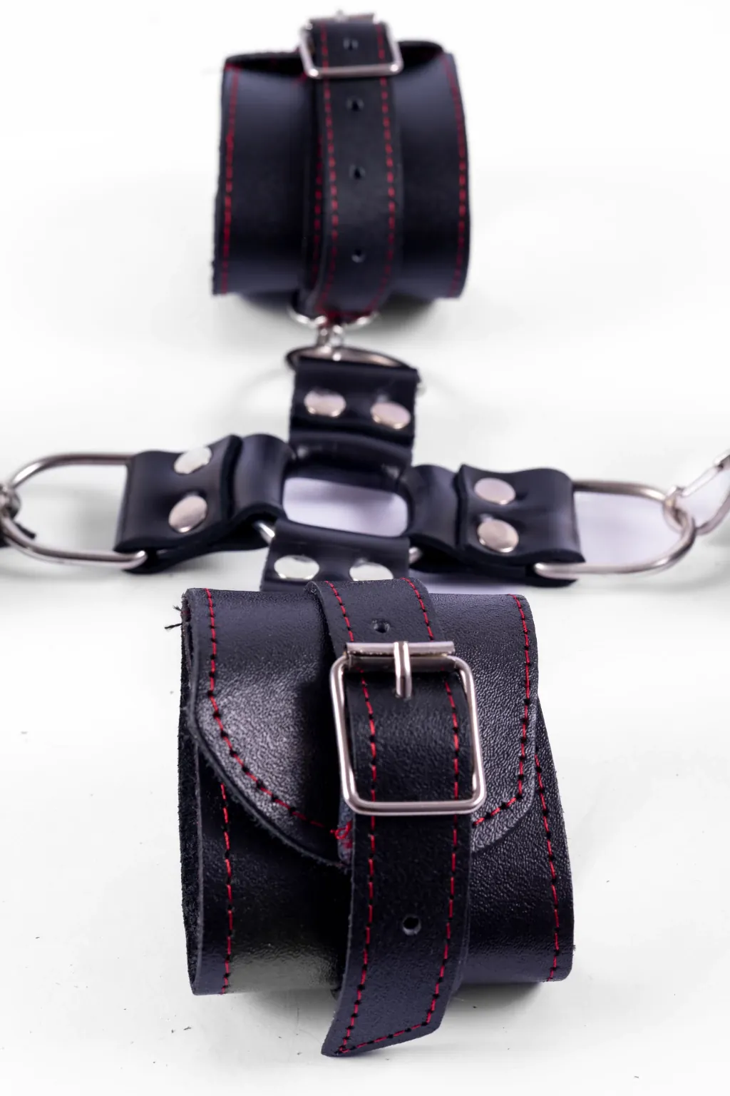 Set de esposas BDSM de cuatro puntos con conectores